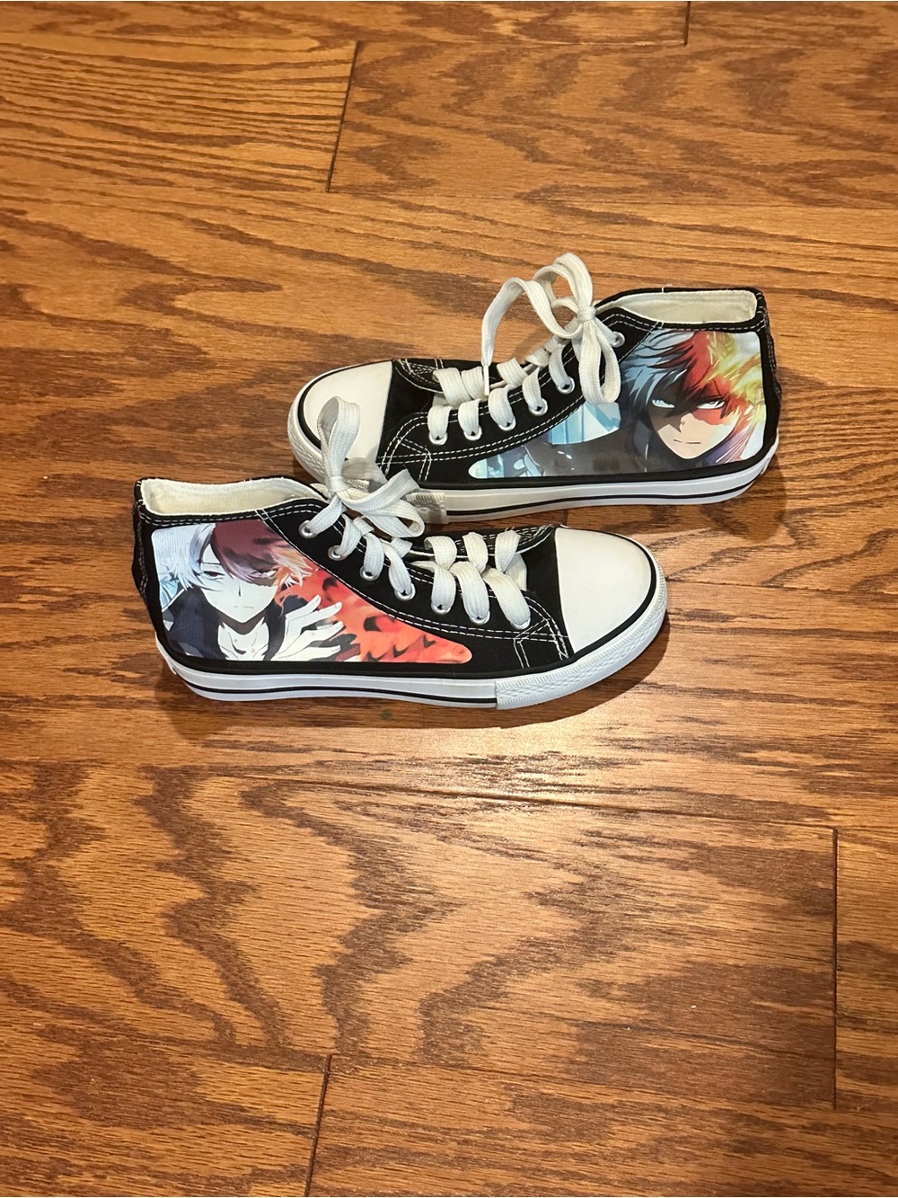 Shoto Todoroki Converse style high top tennis shoes